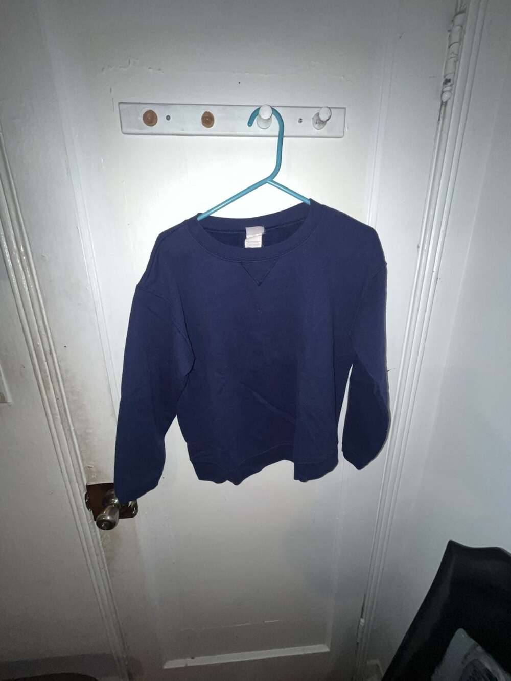 Hanes ComfortSoft Sweatshirt Size Small Blue Fleece Crewneck